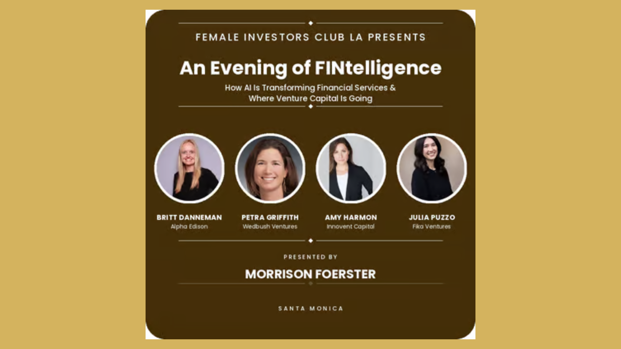 An Evening of “FINtelligence”